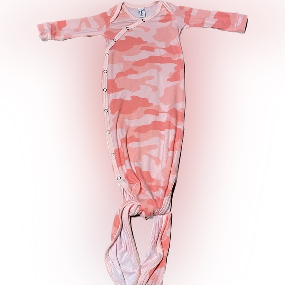 Copper Pearl “Remi” Knotted Gown ~ Newborn - Picture 1 of 8